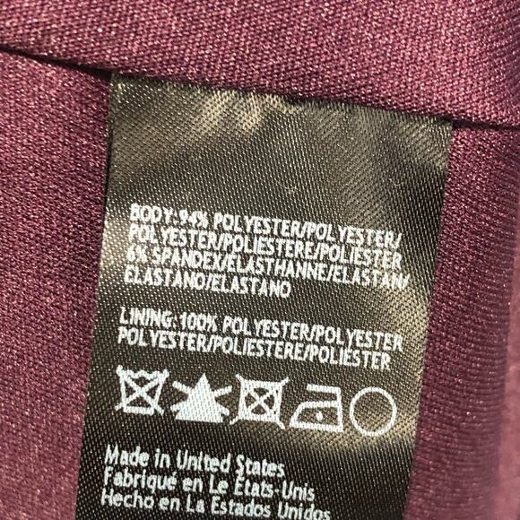 BHLDN Womens Jones V-Neck Crepe Maxi Dress in Purple Size US 20 - Picture 8 of 9